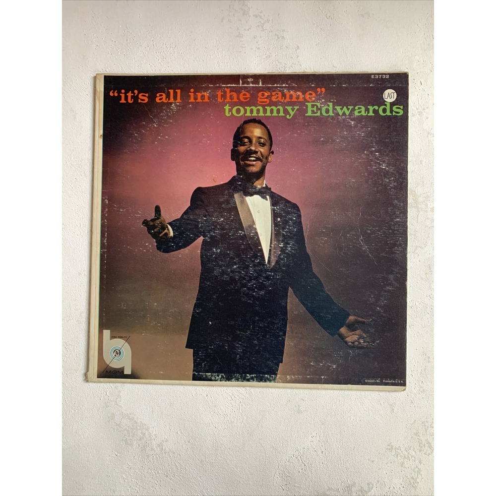 Vintage Vinyl-TOMMY EDWARDS-"It's All In The Game"-MGM Records Stereo E3732 VG+